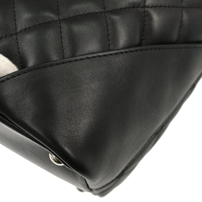 Chanel 2005-2006 Black Calfskin Cambon Ligne Tote Handbag