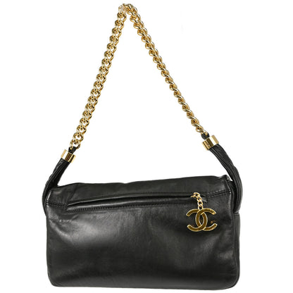 Chanel 2008-2009 Black Lambskin Rodeo Drive Shoulder Bag