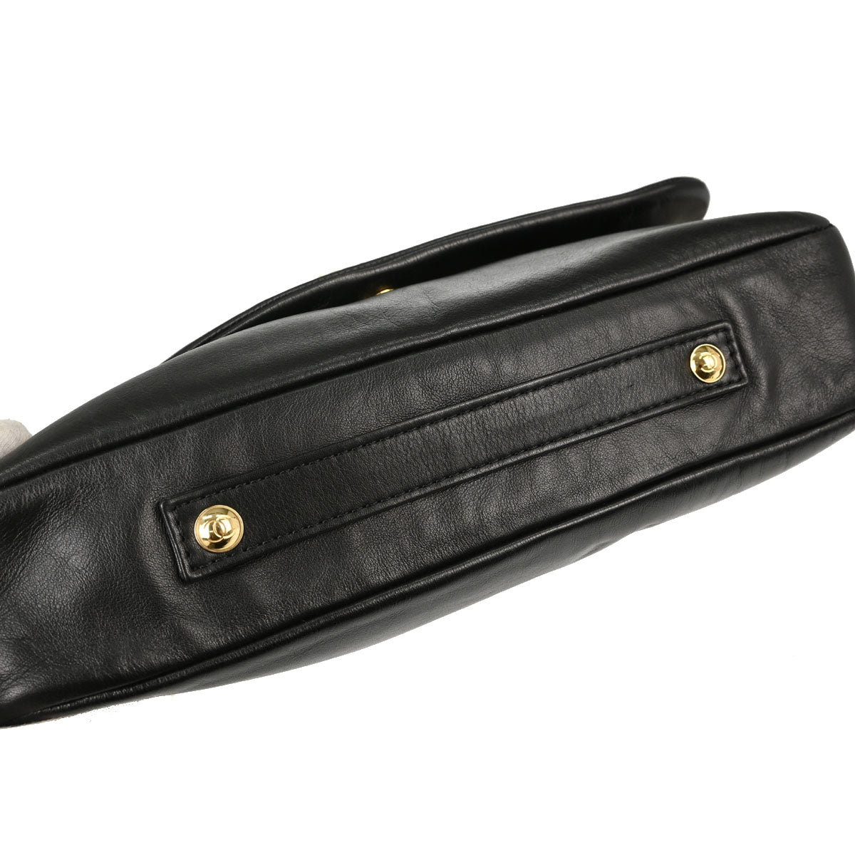 Chanel 2008-2009 Black Lambskin Rodeo Drive Shoulder Bag