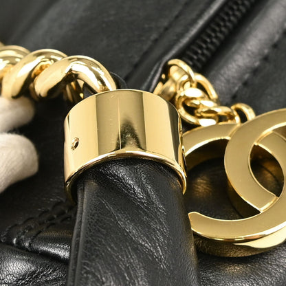 Chanel 2008-2009 Black Lambskin Rodeo Drive Shoulder Bag