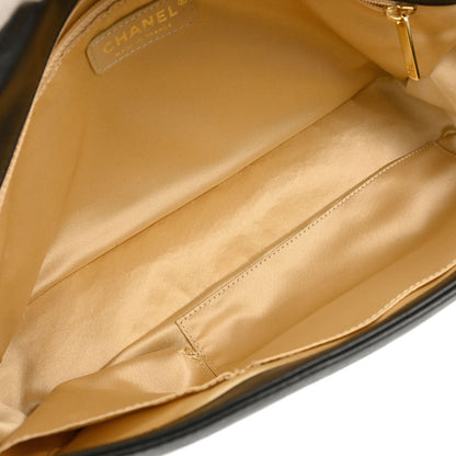 Chanel 2008-2009 Black Lambskin Rodeo Drive Shoulder Bag