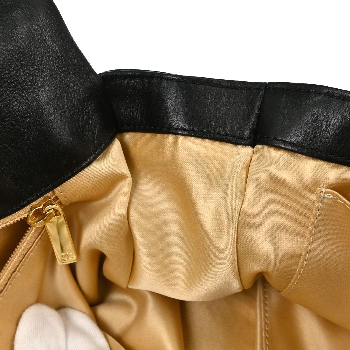 Chanel 2008-2009 Black Lambskin Rodeo Drive Shoulder Bag