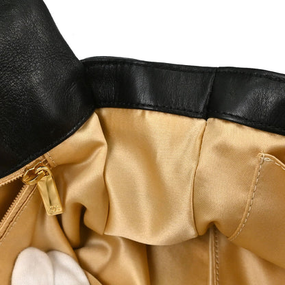 Chanel 2008-2009 Black Lambskin Rodeo Drive Shoulder Bag