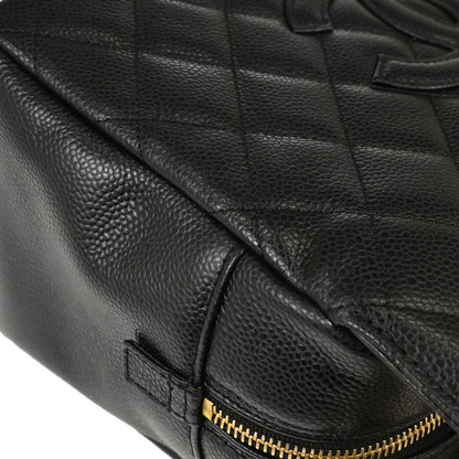 Chanel 2008-2009 Black Caviar Skin Petite Timeless Tote PTT Chain Handbag