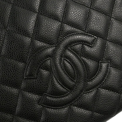 Chanel 2008-2009 Black Caviar Skin Petite Timeless Tote PTT Chain Handbag