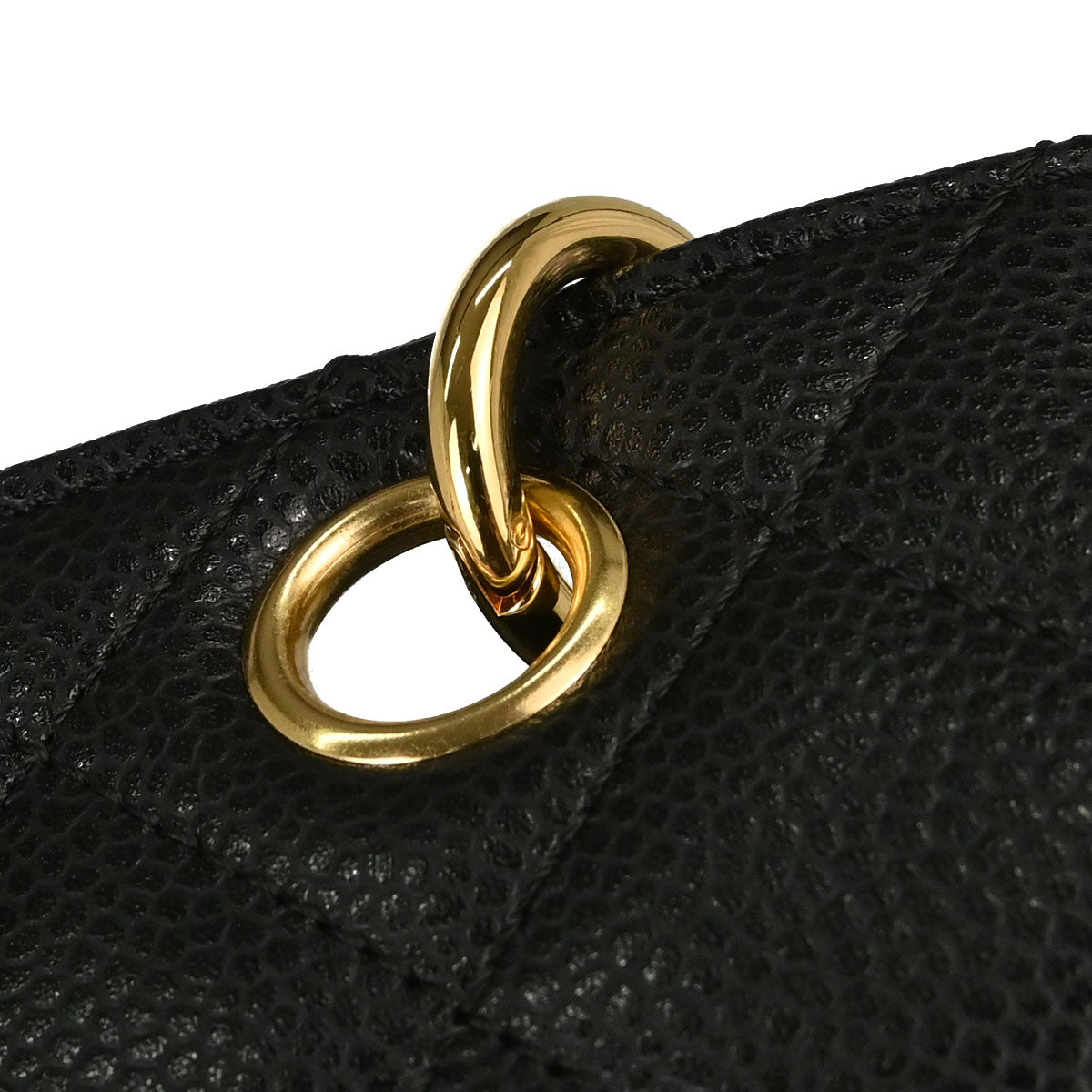 Chanel 2008-2009 Black Caviar Skin Petite Timeless Tote PTT Chain Handbag