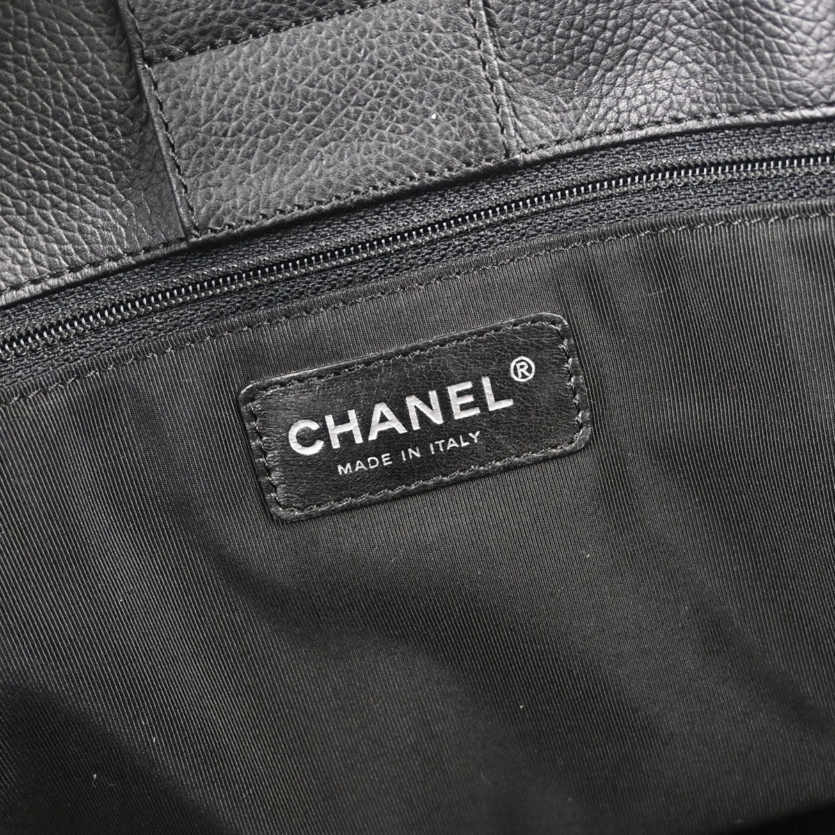 Chanel Black Calfskin Executive Cerf 2way Shoulder Tote Bag