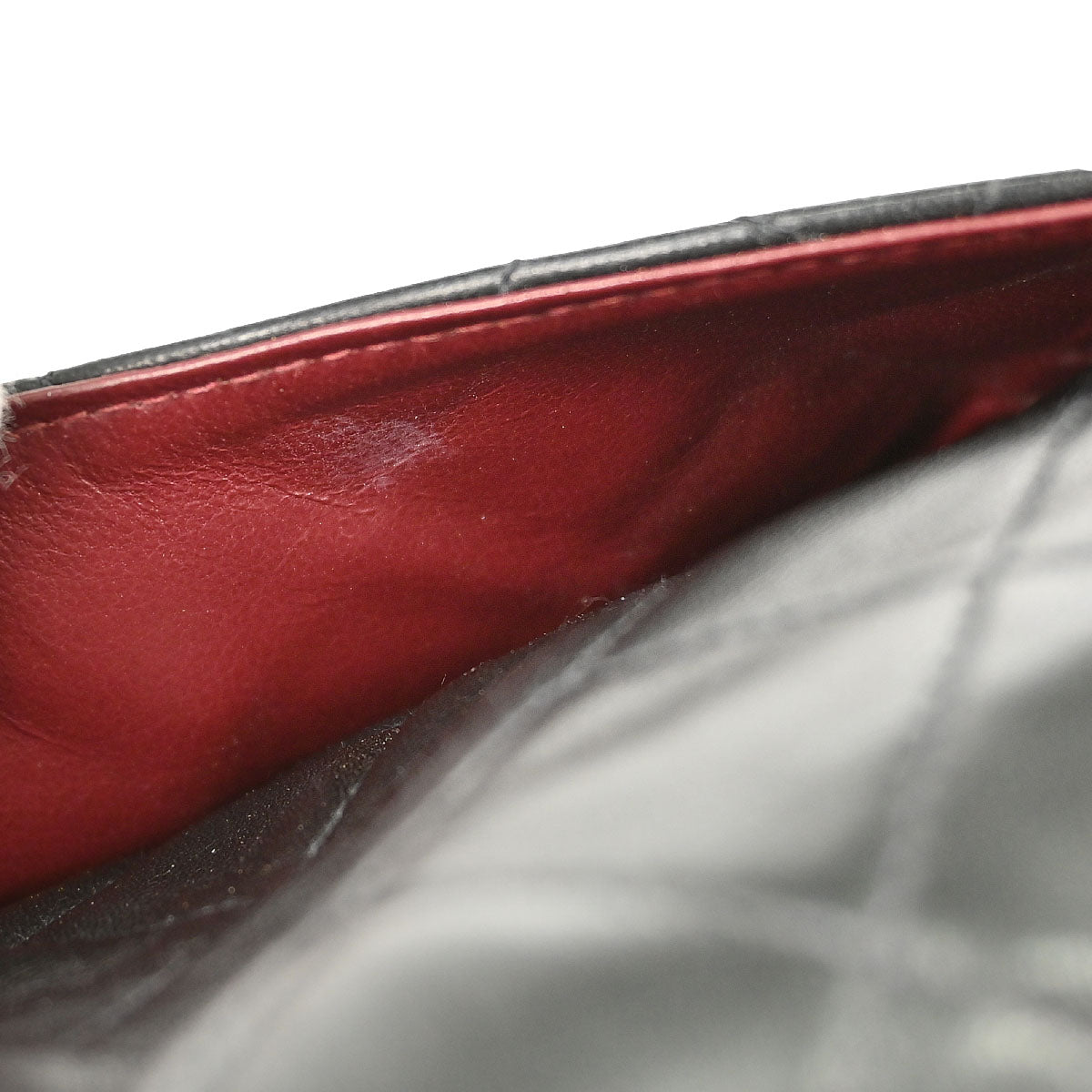 Chanel 1996-1997 Black Lambskin Small Classic Double Flap Shoulder Bag