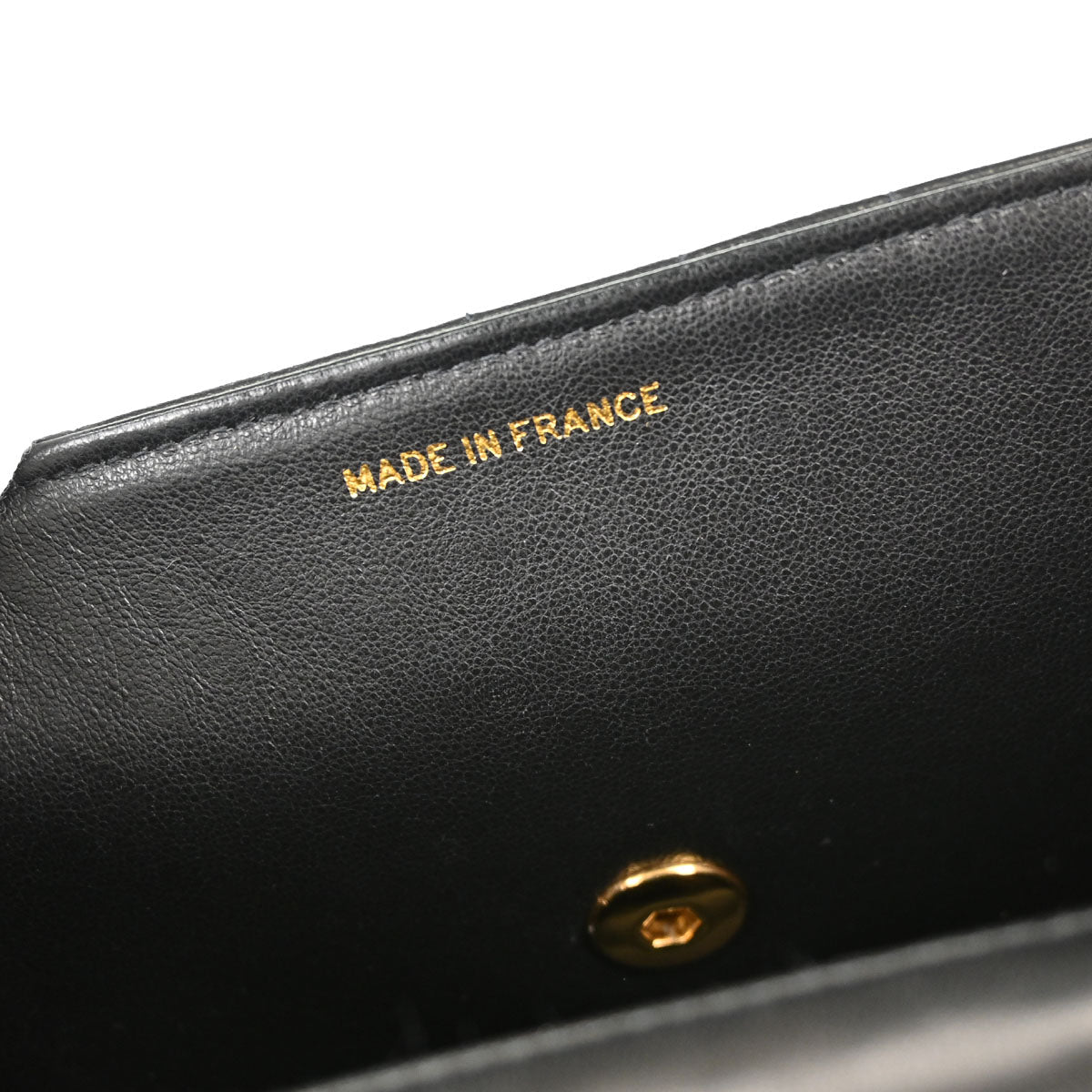 Chanel 1991-1994 Black Lambskin Chevron Top Handle Handbag