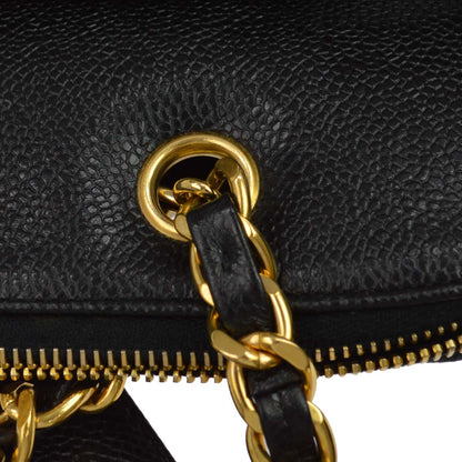 Chanel Black Caviar Skin Tote Shoulder Bag