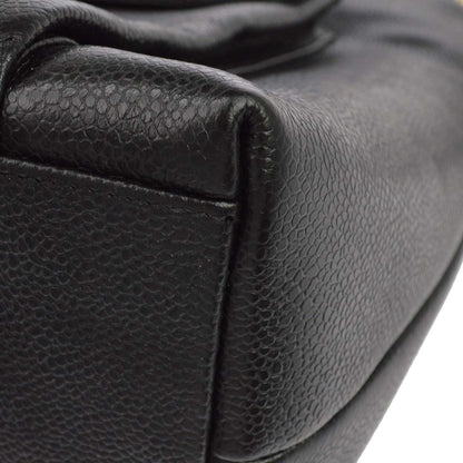 Chanel Black Caviar Skin Tote Shoulder Bag