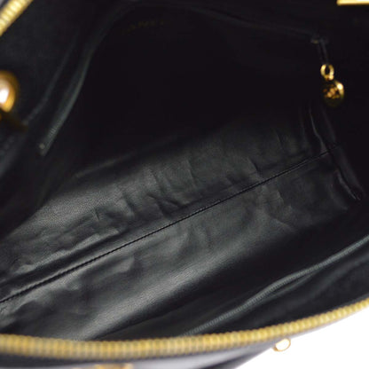 Chanel Black Caviar Skin Tote Shoulder Bag