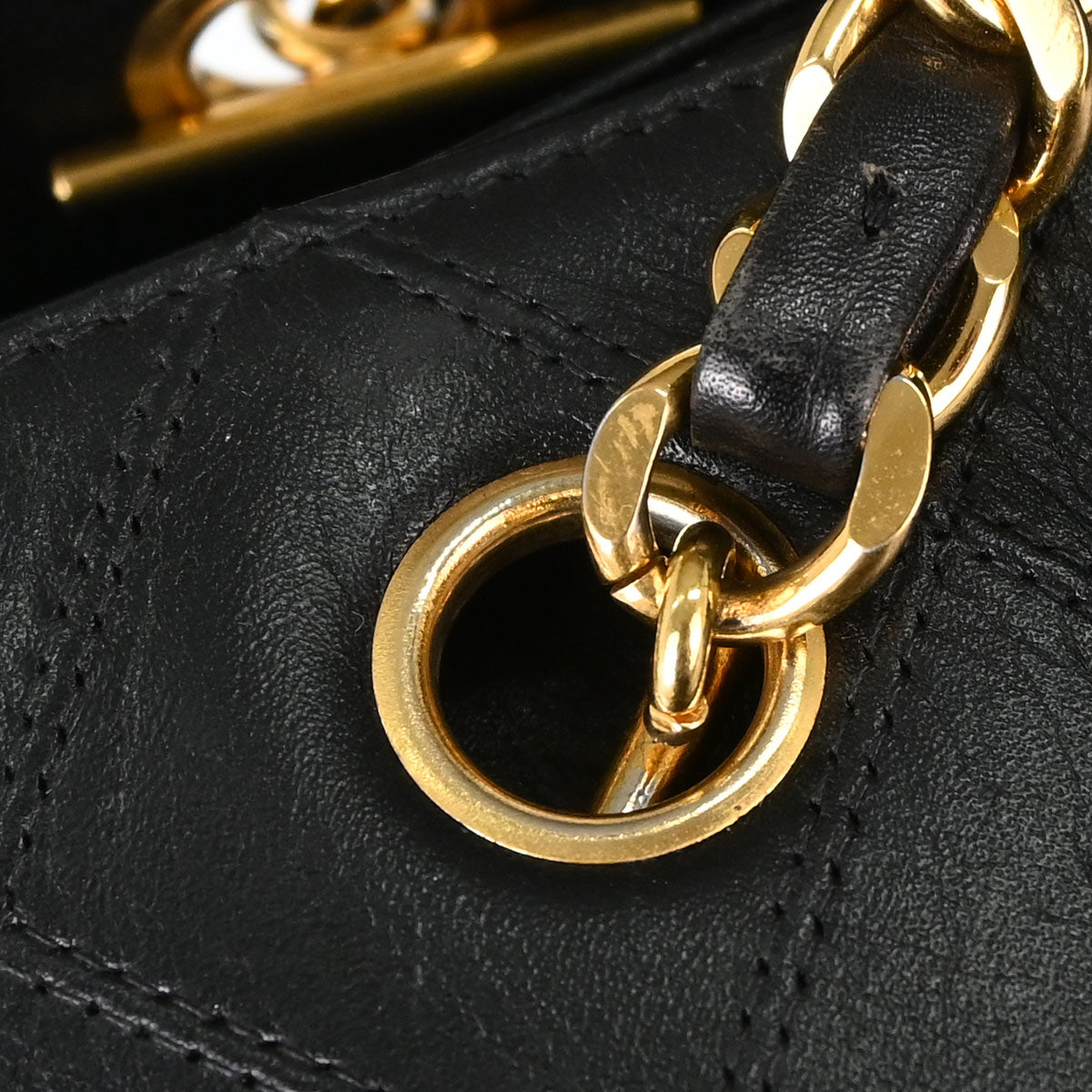 Chanel Black Lambskin Bicolore Supermodel Shoulder Bag