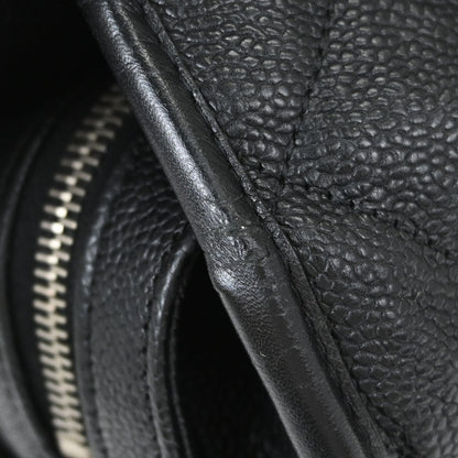 Chanel Black Caviar Skin French Riviera Tote Chain Handbag