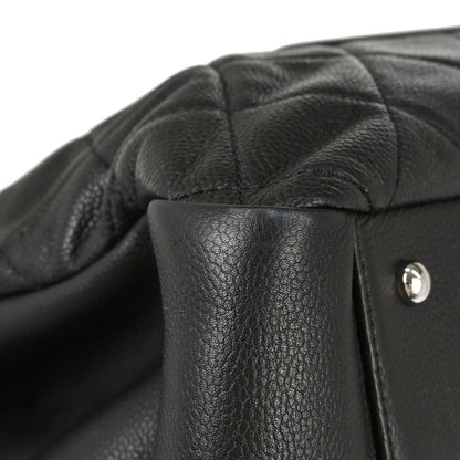 Chanel Black Caviar Skin Tote Chain Handbag