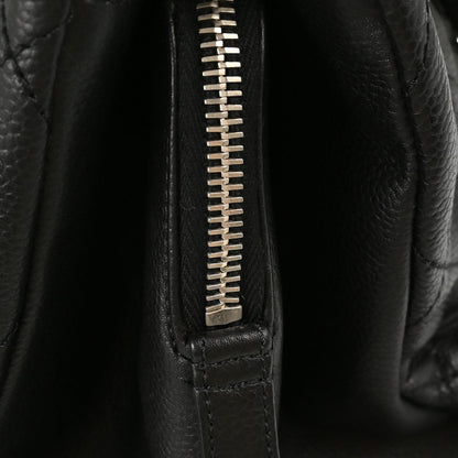 Chanel Black Caviar Skin Tote Chain Handbag
