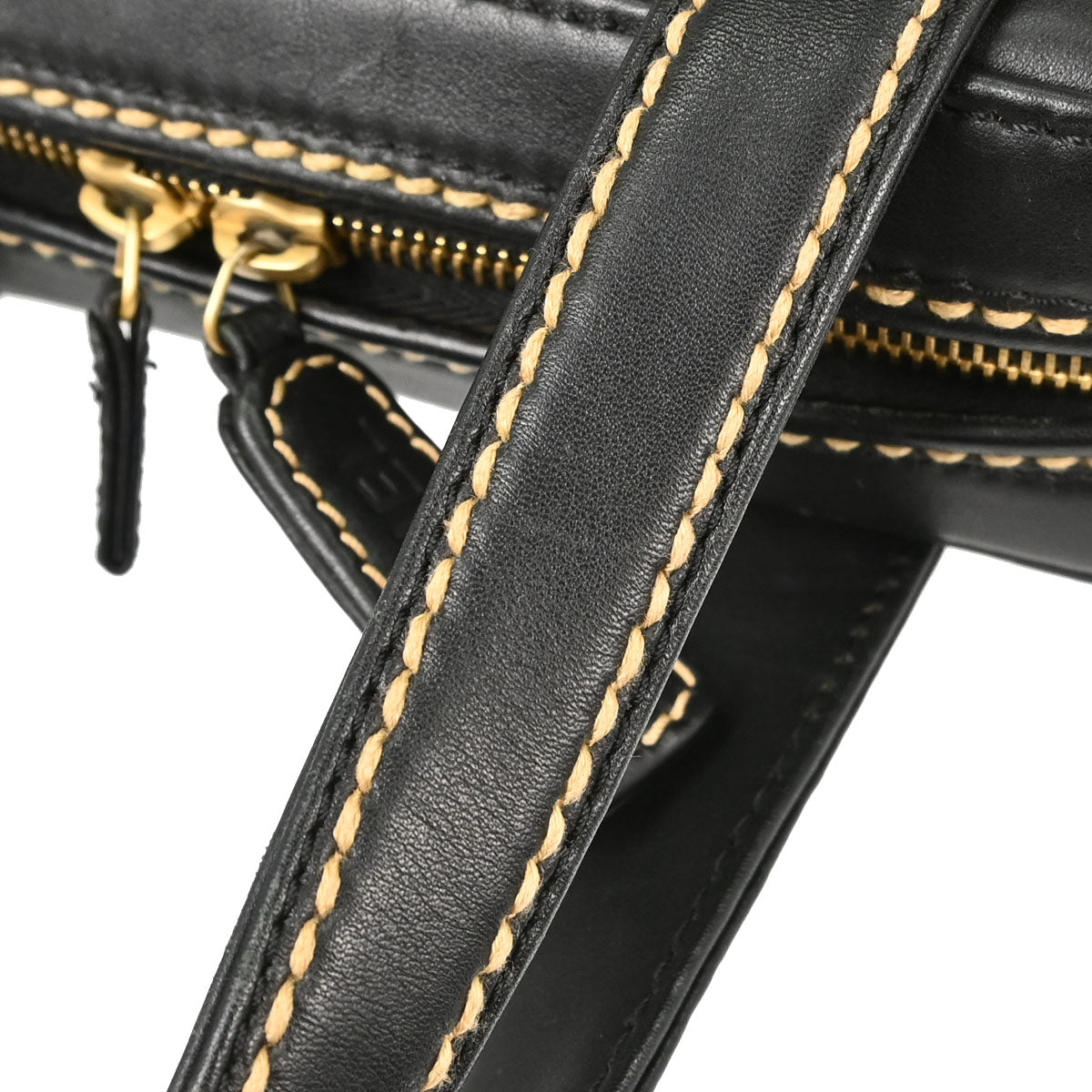 Chanel 2003-2004 Black Calfskin Wild Stitch Handbag