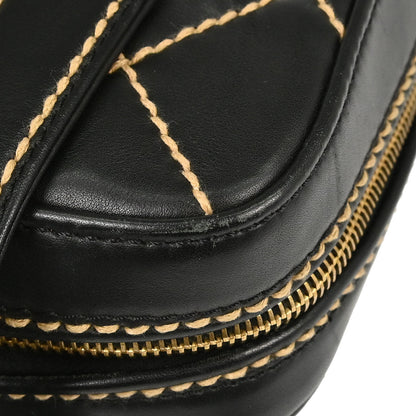 Chanel 2003-2004 Black Calfskin Wild Stitch Handbag