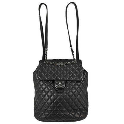 Chanel 2016-2017 Black Lambskin Urban Spirit Backpack