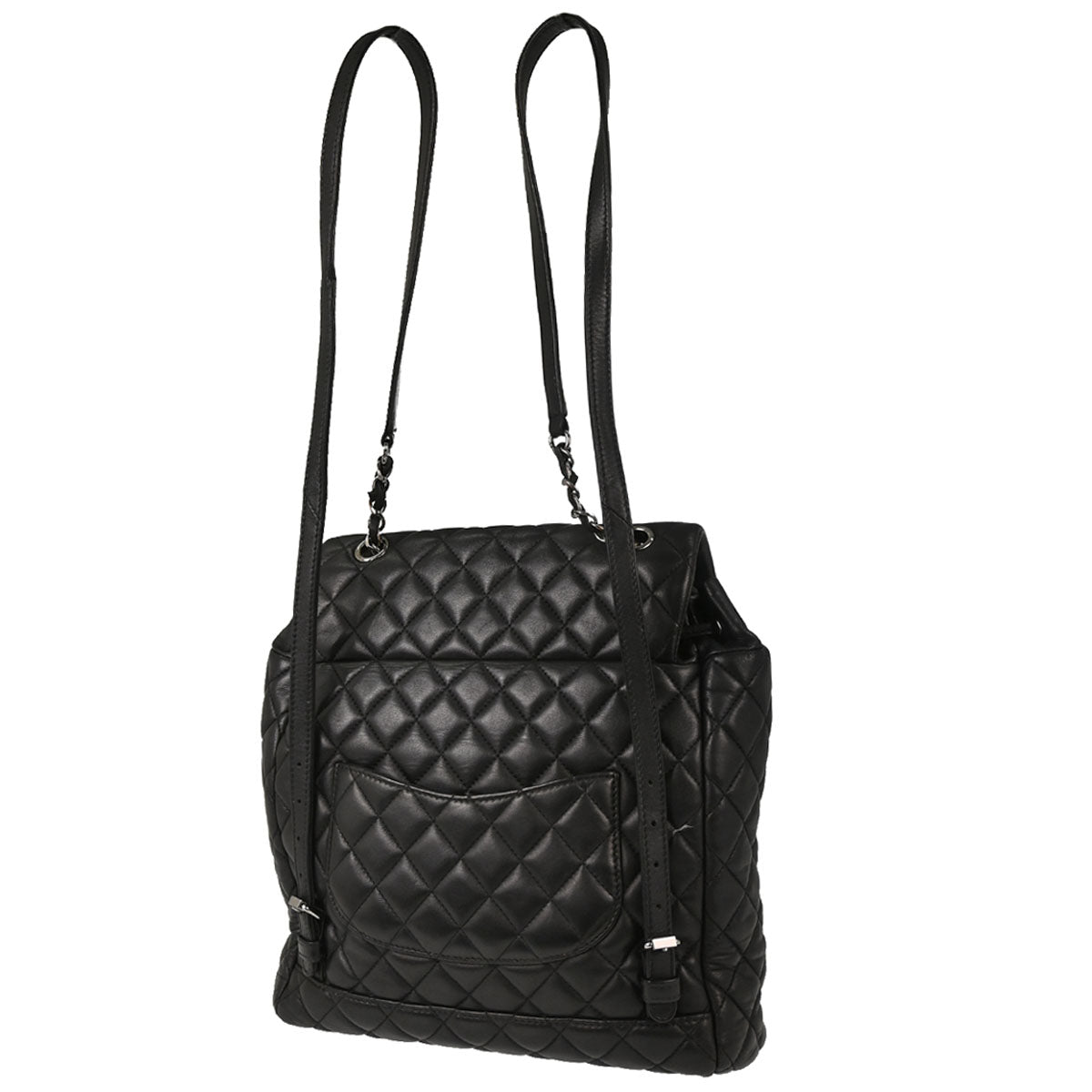 Chanel 2016-2017 Black Lambskin Urban Spirit Backpack