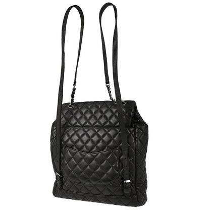 Chanel 2016-2017 Black Lambskin Urban Spirit Backpack