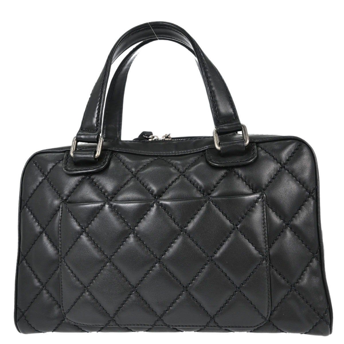 Chanel 2006-2008 Black Calfskin Wild Stitch Handbag