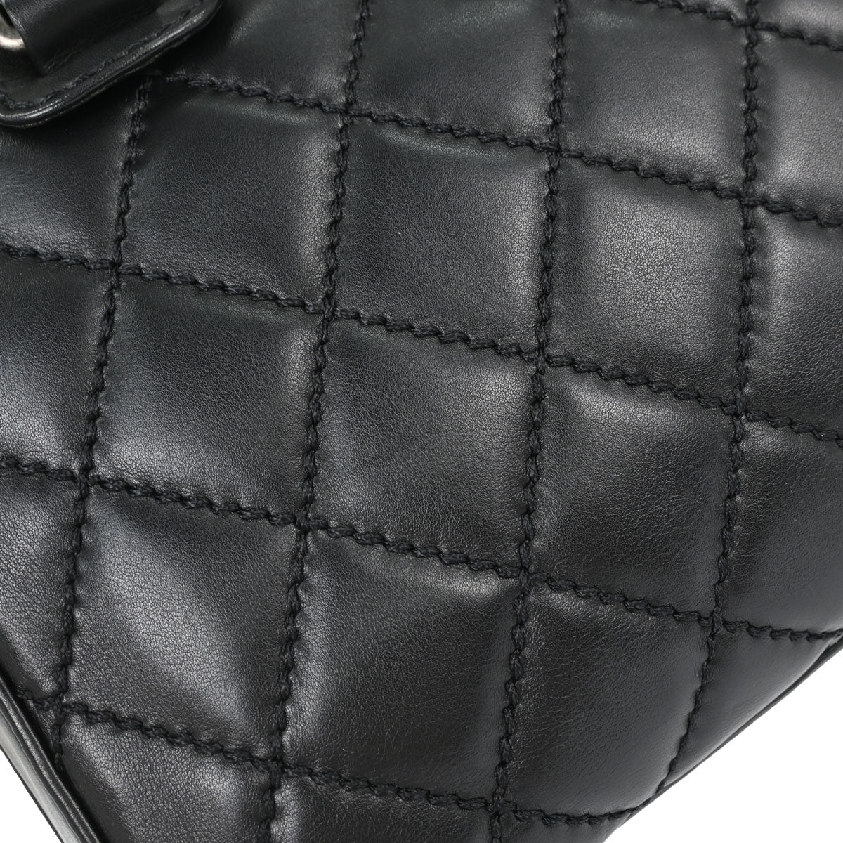 Chanel 2006-2008 Black Calfskin Wild Stitch Handbag