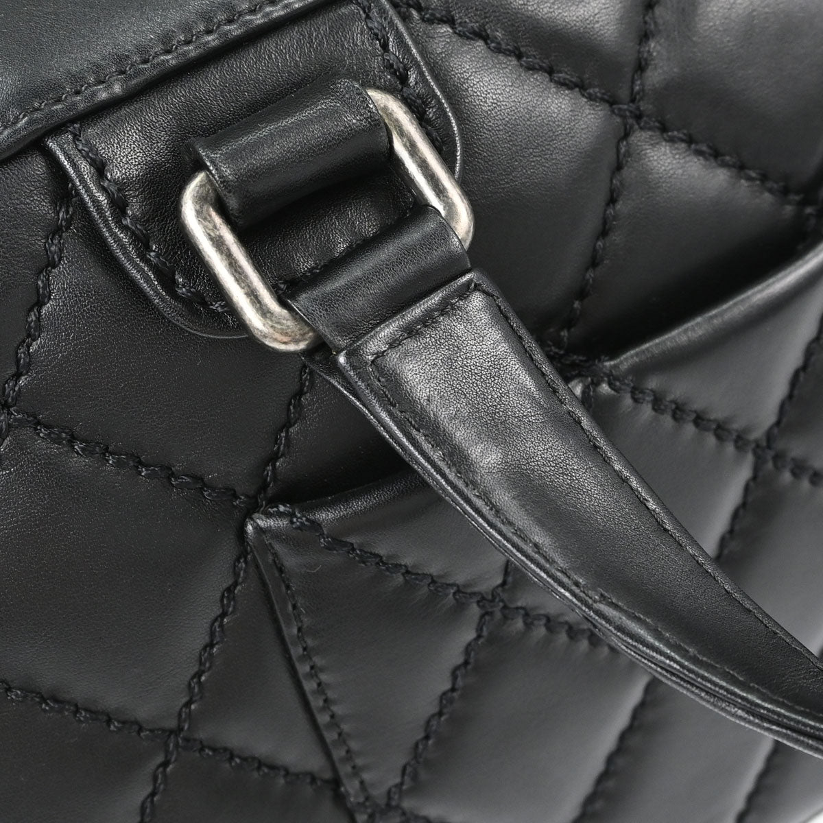 Chanel 2006-2008 Black Calfskin Wild Stitch Handbag