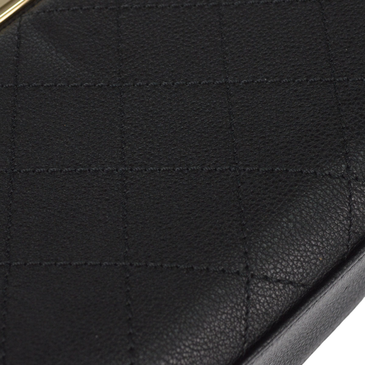 Chanel 2016-2017 Black Calfskin Label Click 2way Shoulder Handbag