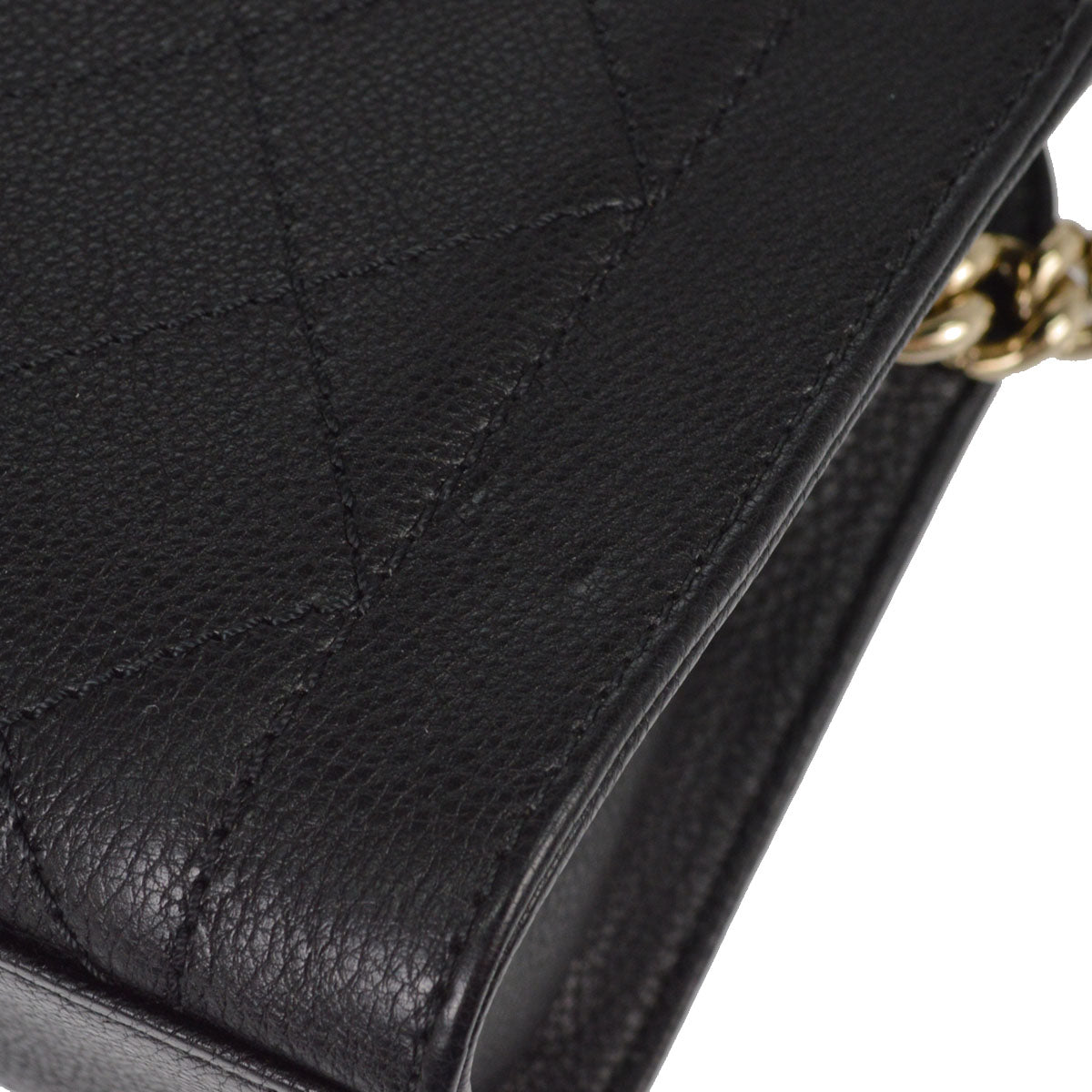 Chanel 2016-2017 Black Calfskin Label Click 2way Shoulder Handbag
