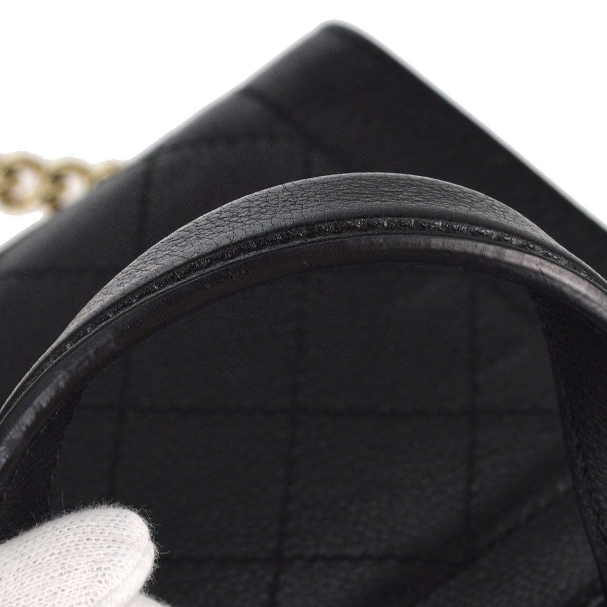 Chanel 2016-2017 Black Calfskin Label Click 2way Shoulder Handbag