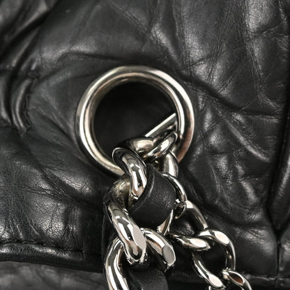 Chanel 2005-2006 Black Lambskin Paris-New York Handbag