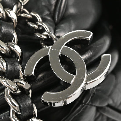 Chanel 2005-2006 Black Lambskin Paris-New York Handbag