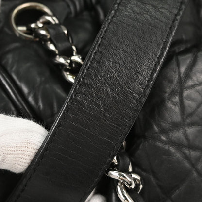 Chanel 2005-2006 Black Lambskin Paris-New York Handbag