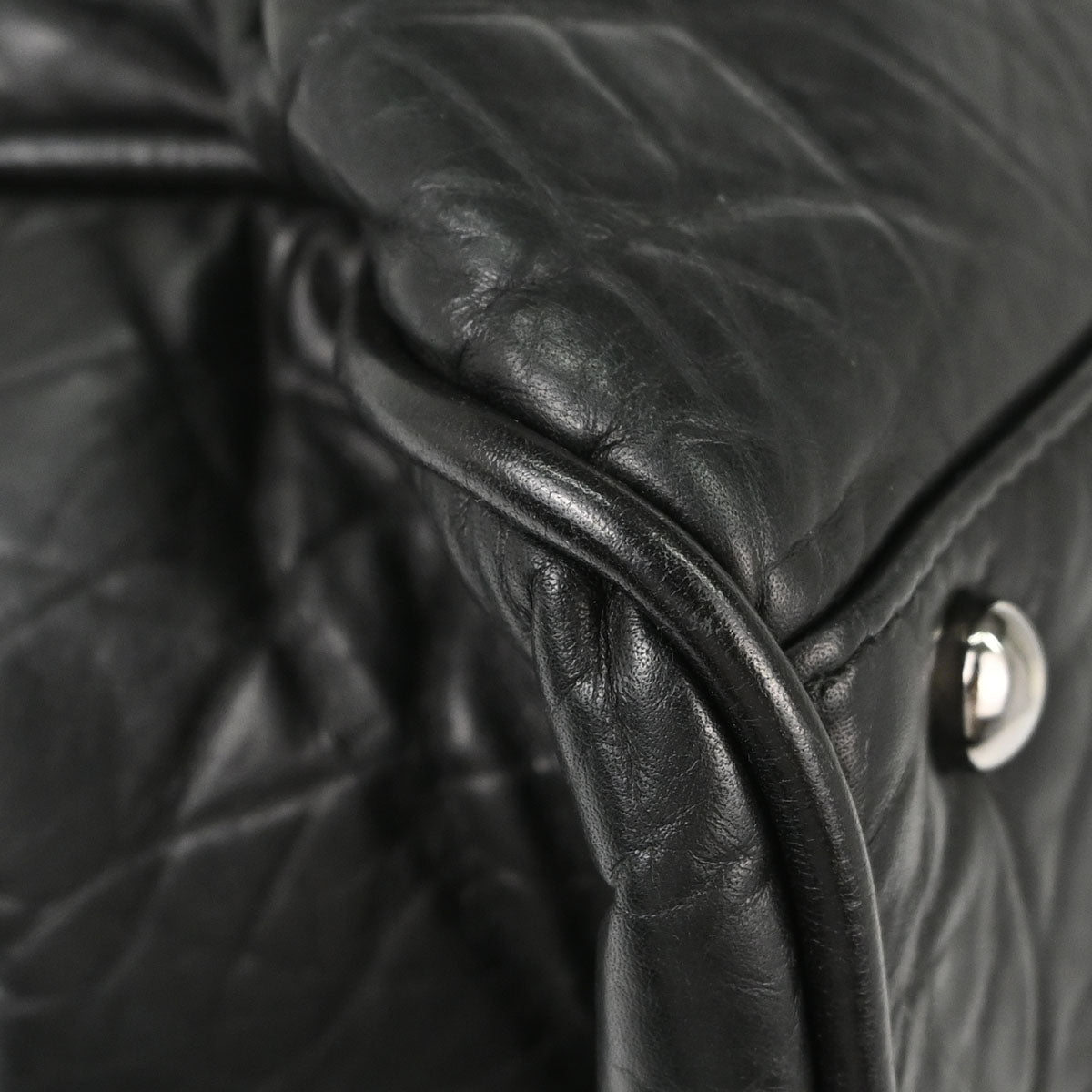 Chanel 2005-2006 Black Lambskin Paris-New York Handbag