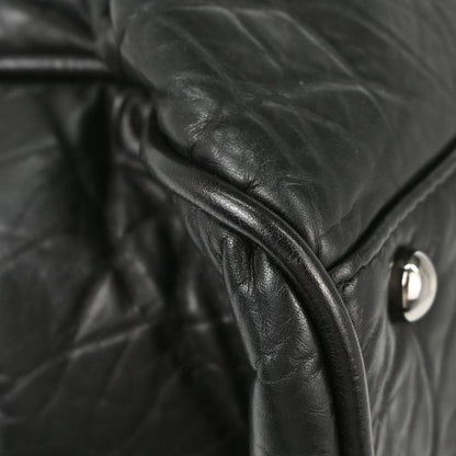 Chanel 2005-2006 Black Lambskin Paris-New York Handbag