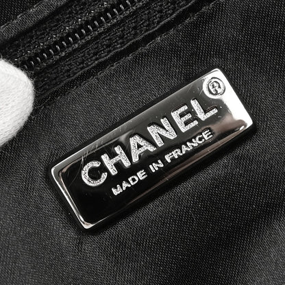 Chanel 2005-2006 Black Lambskin Paris-New York Handbag