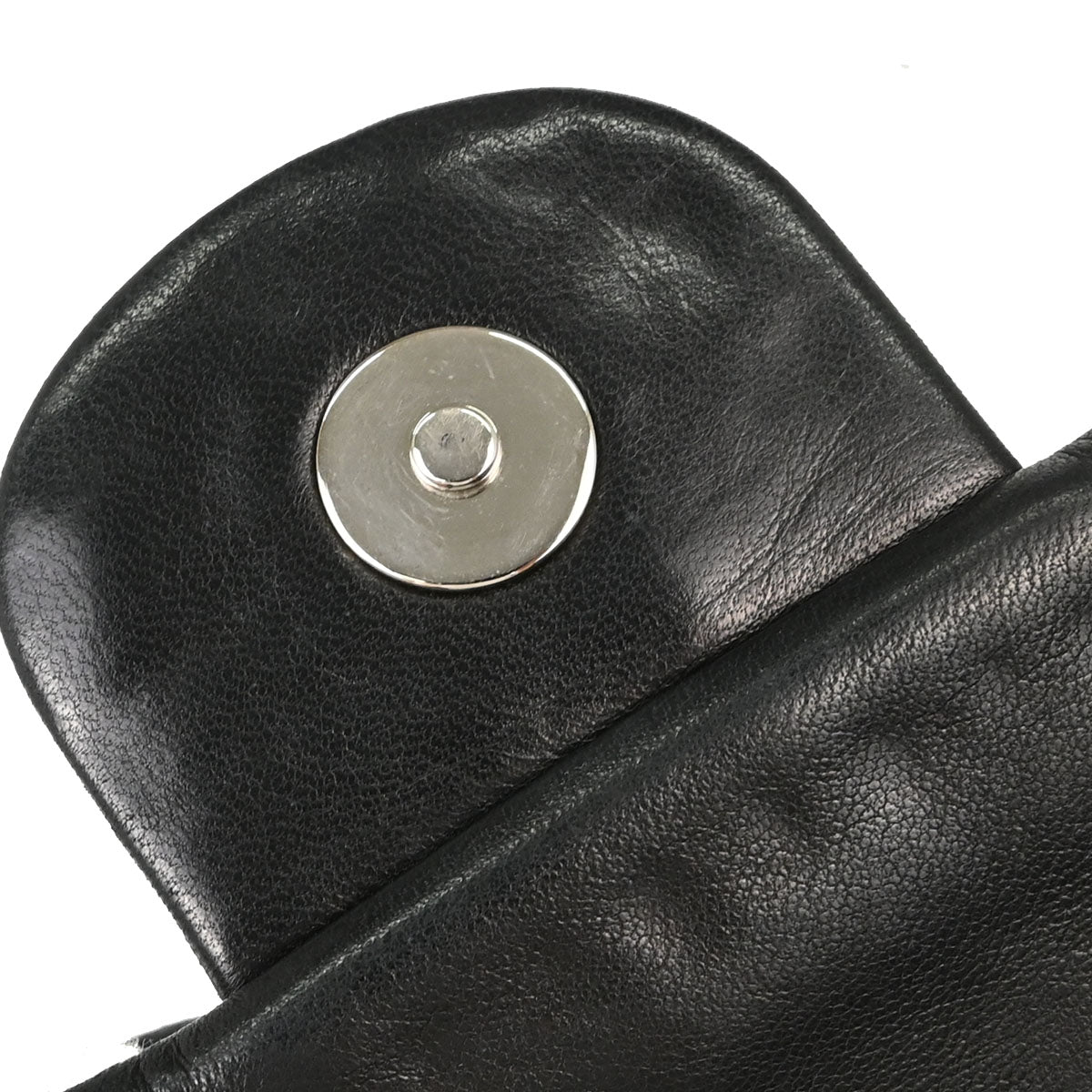 Chanel 2008-2009 Black Lambskin Ruffled Handbag