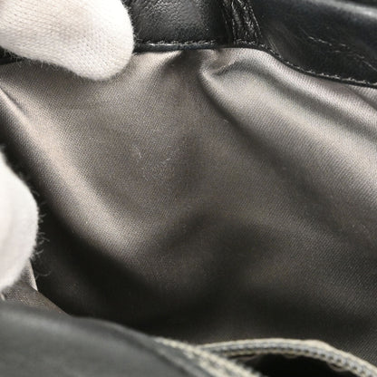 Chanel 2008-2009 Black Lambskin Ruffled Handbag