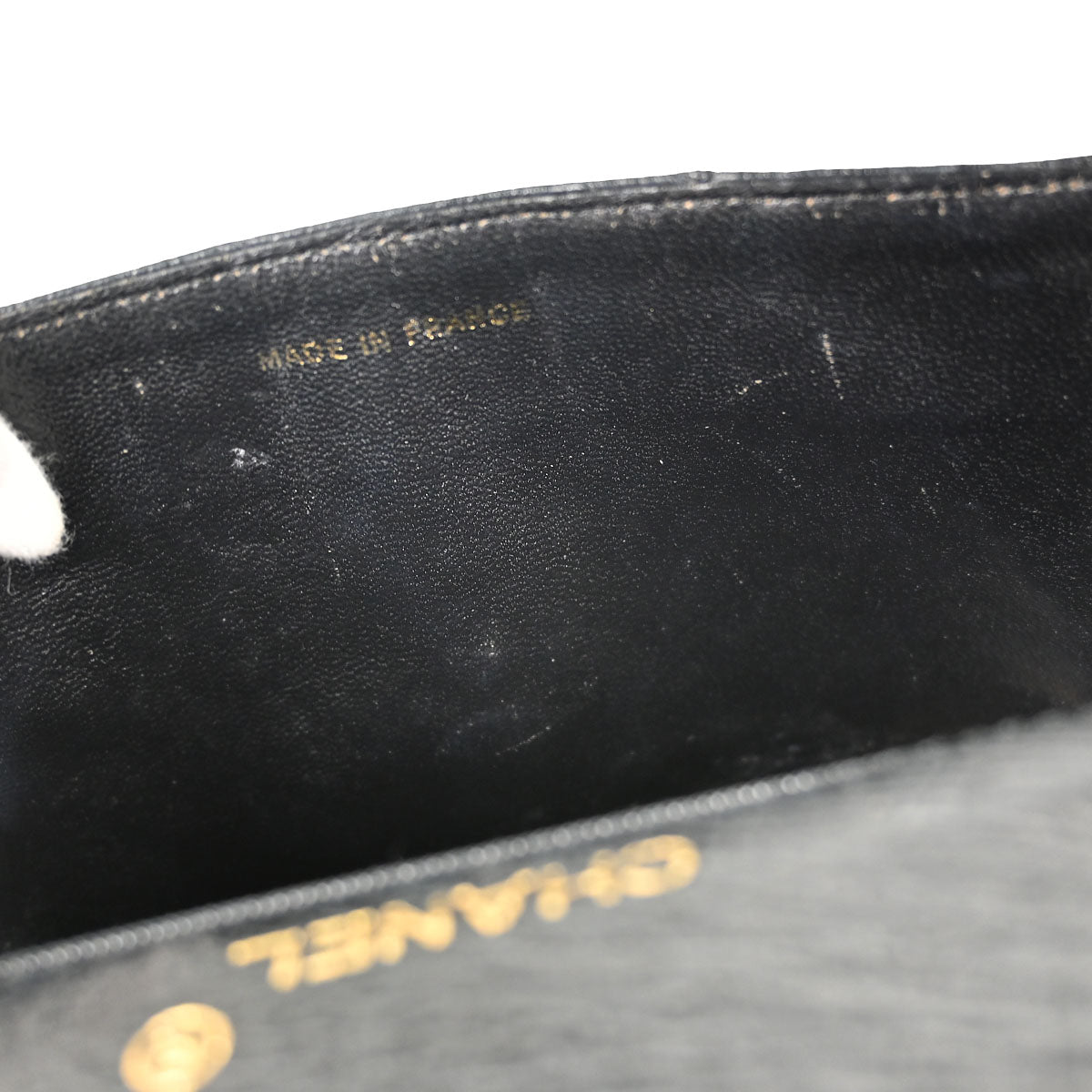 Chanel * Black Ostrich Mini Classic Square Flap Shoulder Bag
