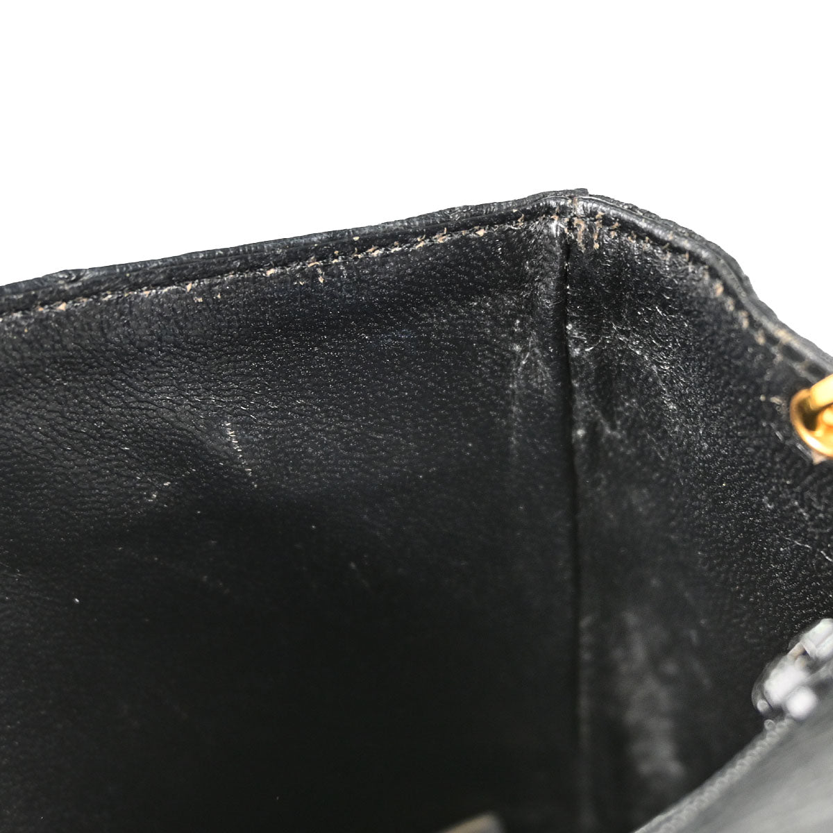 Chanel * Black Ostrich Mini Classic Square Flap Shoulder Bag
