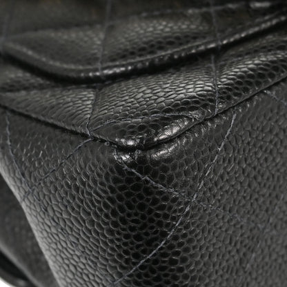 Chanel Black Caviar Skin Mini Classic Square Flap Shoulder Bag 17