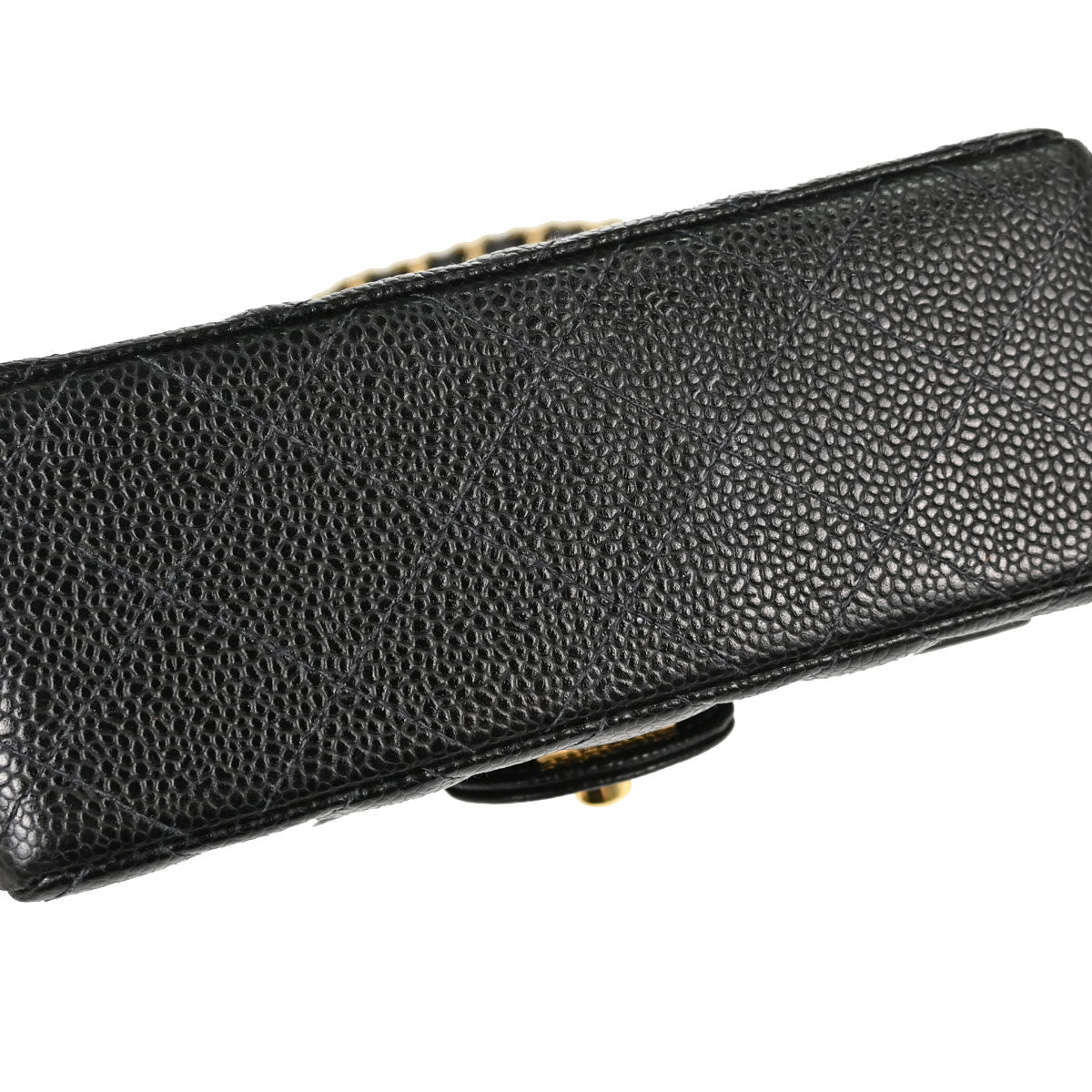Chanel Black Caviar Skin Mini Classic Square Flap Shoulder Bag 17