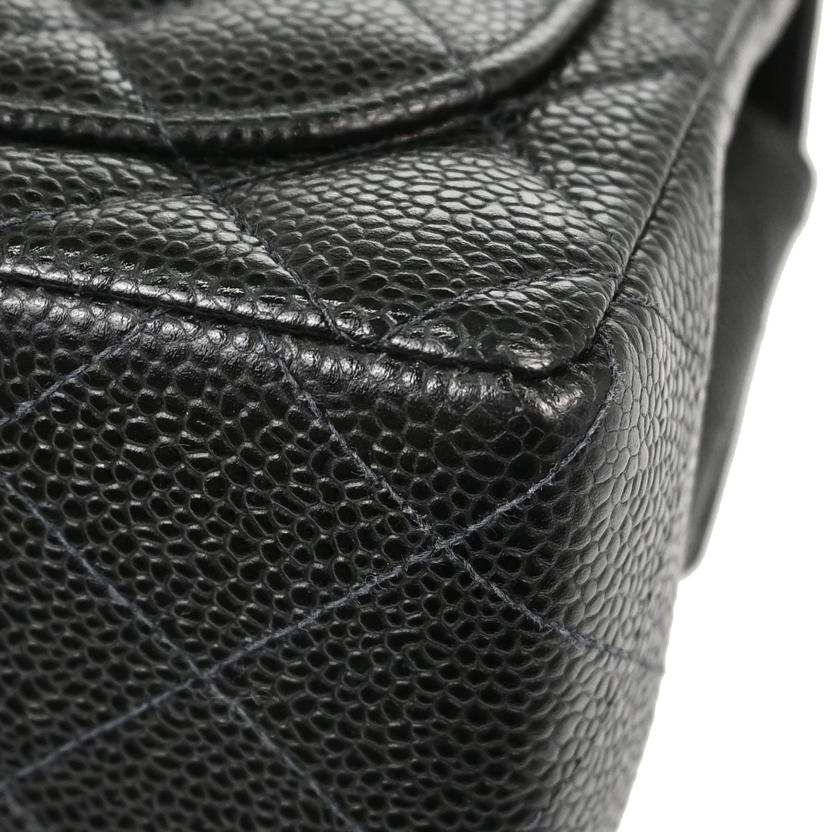 Chanel Black Caviar Skin Mini Classic Square Flap Shoulder Bag 17