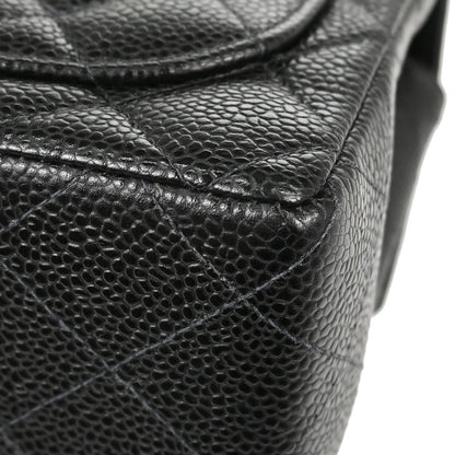 Chanel Black Caviar Skin Mini Classic Square Flap Shoulder Bag 17