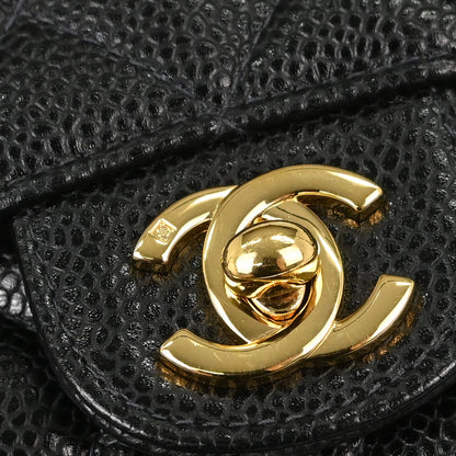 Chanel Black Caviar Skin Mini Classic Square Flap Shoulder Bag 17