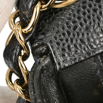 Chanel Black Caviar Skin Mini Classic Square Flap Shoulder Bag 17