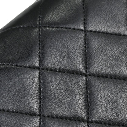 Chanel Black Lambskin Turnlock Mini Full Flap Shoulder Bag