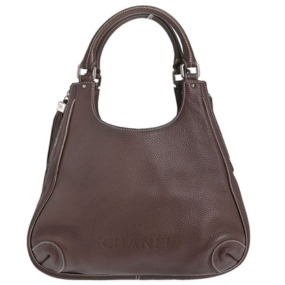 Chanel 2003-2004 Brown Calfskin Tassel Hobo Handbag