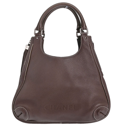 Chanel 2003-2004 Brown Calfskin Tassel Hobo Handbag